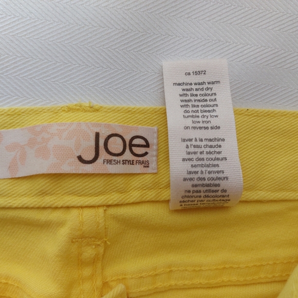 Joe Fresh Style Frais Denim Jeans Yellow Size 6 - Picture 9 of 9